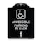 Signmission W/ NY Approved Isa Accessible Parking on Up Arrow Heavy-Gauge Alum Sign, 24" x 18", BS-1824-22697 A-DES-BS-1824-22697 - alternate 1